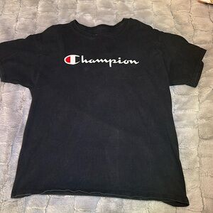 Champion black T-shirt size: L lightly worn.